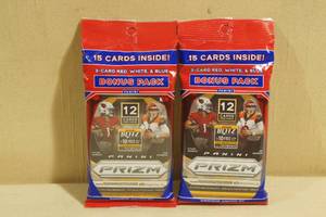 2 Packs of 2020 Panini Prizm Football Cards