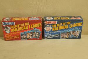 2 Sets of Donruss Baseball Cards - American and National League