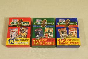 3 Sets of NFL Pro Set Football Collect-A-Books