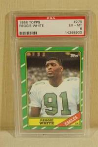 1986 Topps Reggie White #275 Rookie Card - PSA 6