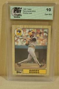 1987 Topps Barry Bonds #320 Rookie Card - PGI 10