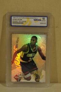 1996 Collectors Edge Ray Allen #2 Rookie Card - WCG 10
