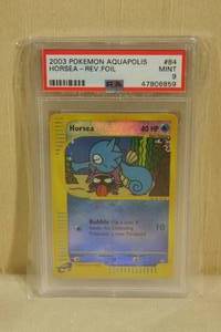 2003 Pokemon Aquapolis Horsea Reverse Foil #84 - PSA 9