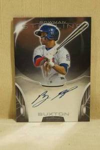 2013 Bowman Sterling Byron Buxton Signed Rookie Card #BSAP-BB