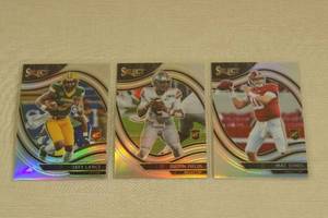 Rookie Quarterback Silver Prizm Cards - Lance, Fields, Jones