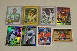 Football Cards - Carl Eller, Fouts, Elway, Keyshawn, Carter