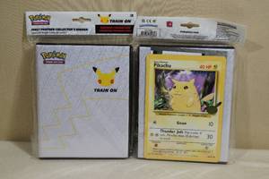 2 Large Format Pokemon Binders with Pikachu Cards