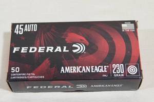 50 Federal American Eagle .45 Auto 230 Gr FMJ Ammo