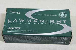 50 Speer LE Lawman RHT .40 S&W 125 Gr Frangible CF Ammo