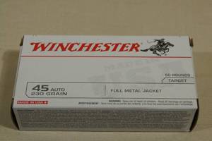 50 Winchester .45 Auto 230 Gr FMJ Ammo