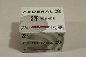 325 Federal Auto Match .22 LR 40 Gr Ammo