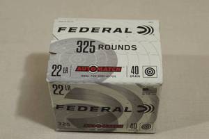 325 Federal Auto Match .22 LR 40 Gr Ammo