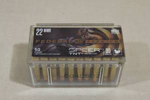 50 Federal Premium .22 WMR 30 Gr Speer TNT HP Ammo
