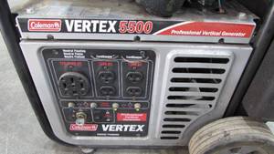 Coleman Vertex 5500 Generator on Wheels