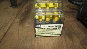 Router Tool with (2) Stands and Multiple Router Bits