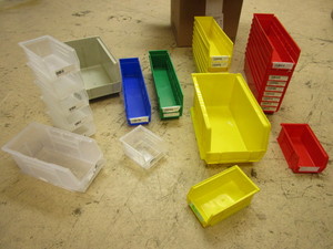 AKRO-STYLE BINS, ASSRTD. SIZES - 39 TOTAL