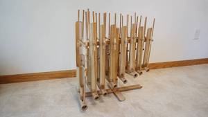 lot 8 image: Vintage Bamboo Anklung Handcrafted Musical Item