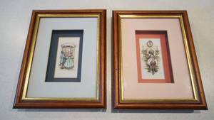 lot 65 image: Two Framed & Matted 3-D Pictures--10 14  x  8  Yiti Art Gallery--Lucy--3-D
