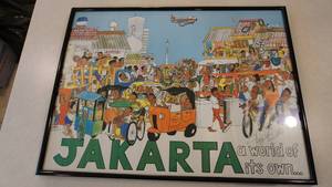 lot 127 image: Framed Picture Of JAKARTA--(A World Of Its Own)