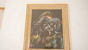 lot 167 image: Vintage Framed Art By B.A. Sophameres Of Abodan Institute Of Technology-July 9-1965--14 34 Tall  x  12 Wide