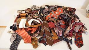 lot 191 image: Box Full Of Various & Many Colors Ties