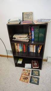 lot 231 image: A Bunch Of Books & Shelving Unit--24 12 Wide  x  40 Tall  x  11 12 Deep