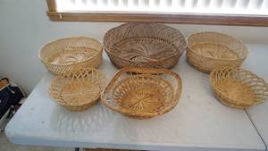 lot 246 image: Six Wicker Pieces