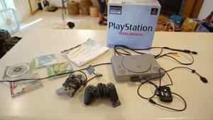 lot 254 image: Sony Play Station--Powers Up--With Three Games & A Memory Card