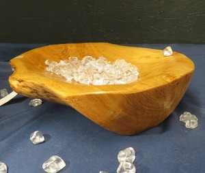 BLACK ASH WOOD BOWL- NOT FOOD GRADE