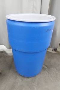 50 GALLON BLUE BARREL