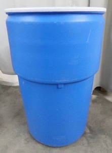 50 GALLON BLUE BARREL