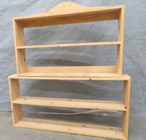 2 BEAUTIFUL WOODEN SHELVES