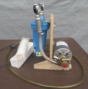 BRASS WINE PUMP  EXTRA NEW FILTER AND A HOSE
