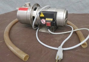EBARA STAINLESS STEEL ELECTRIC WINE PUMP WITH EXTRA HOSE PIECE