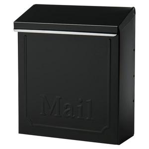 lot 13 image: Townhouse Small, Vertical, Locking, Steel, Wall Mount Mailbox, Black