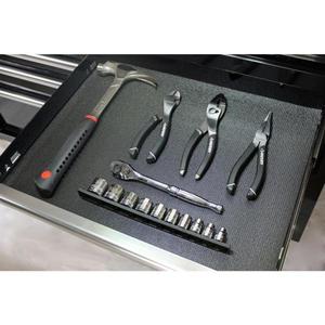 lot 33 image: 18 in. x 100 in. Black Premium Solid Drawer Liner
