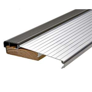 lot 34 image: 5-58 in. x 3 ft. Silver& Brown Fixed Sill Threshold