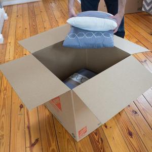 lot 45 image: Extra-Large Moving Box 10-Pack (22 in. L x 22 in. W x 21 in. D)