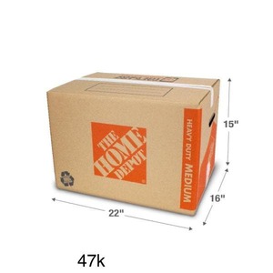 lot 47 image: Heavy-Duty Medium Moving Box with Handles 25-Pack (22 in. L x 16 in. W x 15 in. D)