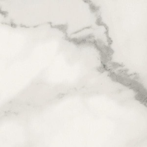 lot 49 image: 4 ft. x 8 ft. Laminate Sheet in 180fx Calacatta Marble with Etchings Finish The retail price $86.93
