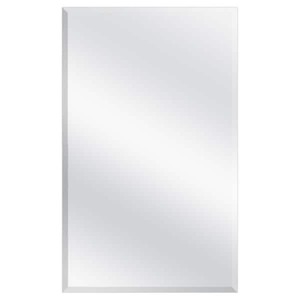 lot 60 image: 16 in. W x 26 in. H Frameless Recessed or Surface-Mount Bathroom Medicine Cabinet the retail price $48.98