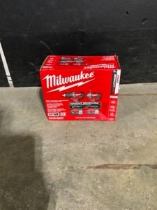 Milwaukee M18 18-Volt Lithium-Ion Brushless Cordless Compact DrillImpact Combo Kit (2-Tool) W (2) 2.0Ah Batteries, Charger & Bag. See Pictures