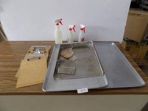 Mop Handle  Sheet Pans  Clip Boards  Spray Bottles