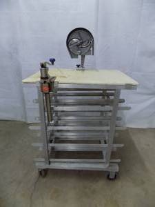 NSF Alum Can Rack with Slicer & Can Opener