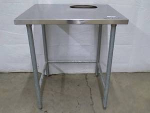 NSF Stainless Table with hole