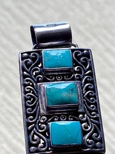 Sterling and Turquoise Pendant