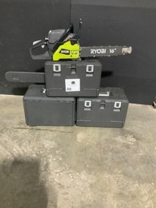 lot 2 image: RYOBI 16 in. 37cc 2-Cycle Gas Chainsaw with Heavy-Duty Case