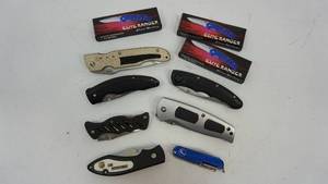 lot 70 image: A Variety Of Folding Knives