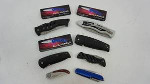 lot 71 image: A Variety Of Folding Knives