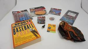 lot 96 image: The Sports Encyclopedia  (Baseball-2006)--Wilson Easy Catch T-Ball Glove--Star Wars Items